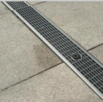 停车场线形树脂混凝土排水沟效果图