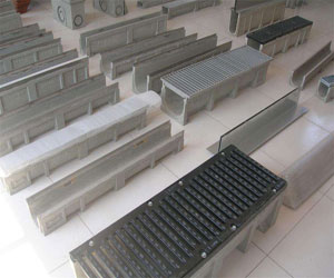 线性排水沟搭配各式盖板图