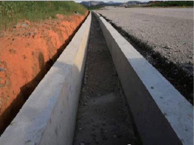 水泥现浇排水沟效果图