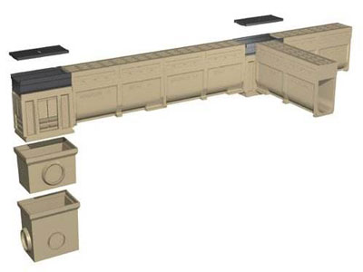 一体式排水沟效果图