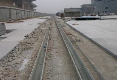 成品树脂排水沟施工现场图