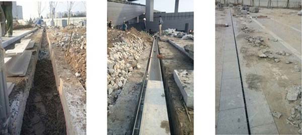成品排水沟施工过程